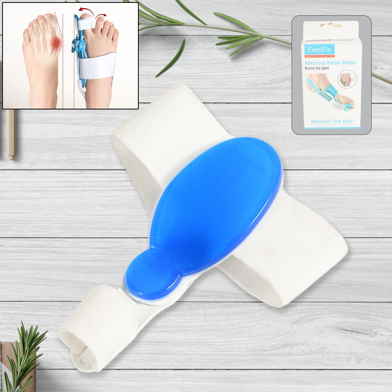 Adjustable Bunion Support Splint – Hallux Valgus Corrector for Men & Women Adjustable Bunion Support Splint – Hallux Valgus Corrector for Men & Women
